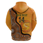 Custom Perth Scorchers Hoodie Indigenous Art - Grunge Style