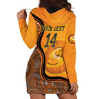 Custom Perth Scorchers Hoodie Dress Indigenous Art - Grunge Style