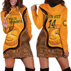 Custom Perth Scorchers Hoodie Dress Indigenous Art - Grunge Style