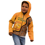 Custom Perth Scorchers Kid Hoodie Indigenous Art - Grunge Style