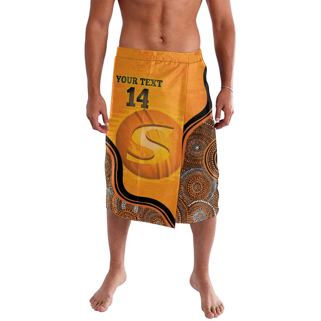 Custom Perth Scorchers Lavalava Indigenous Art - Grunge Style