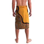 Custom Perth Scorchers Lavalava Indigenous Art - Grunge Style