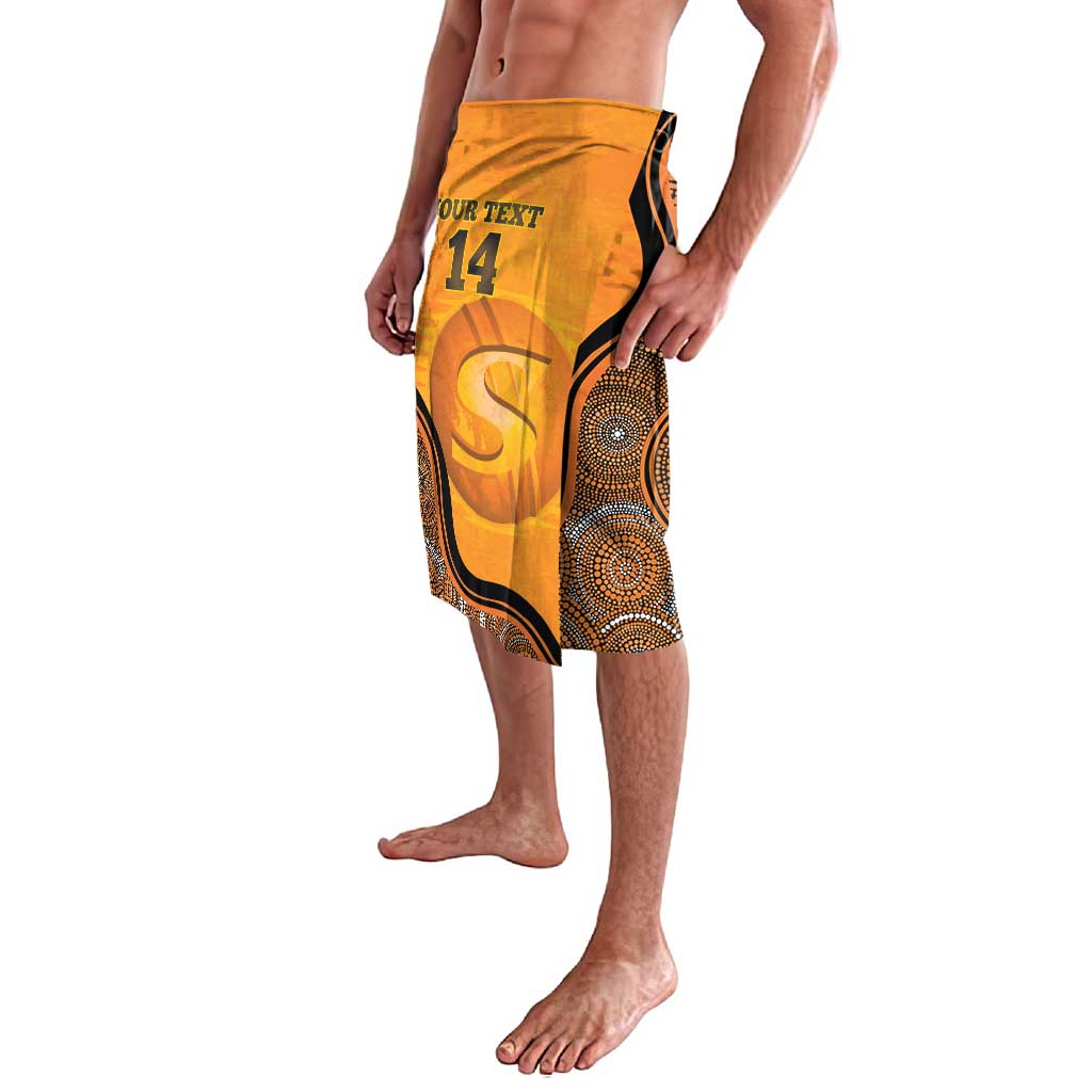 Custom Perth Scorchers Lavalava Indigenous Art - Grunge Style