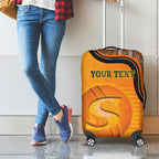 Custom Perth Scorchers Luggage Cover Indigenous Art - Grunge Style
