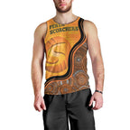 Custom Perth Scorchers Men Tank Top Indigenous Art - Grunge Style