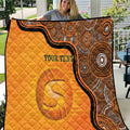 Custom Perth Scorchers Quilt Indigenous Art - Grunge Style