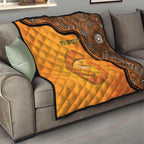 Custom Perth Scorchers Quilt Indigenous Art - Grunge Style