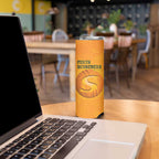 Custom Perth Scorchers Skinny Tumbler Indigenous Art - Grunge Style