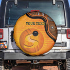 Custom Perth Scorchers Spare Tire Cover Indigenous Art - Grunge Style