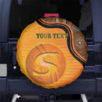 Custom Perth Scorchers Spare Tire Cover Indigenous Art - Grunge Style