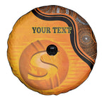Custom Perth Scorchers Spare Tire Cover Indigenous Art - Grunge Style