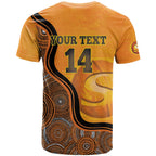 Custom Perth Scorchers T Shirt Indigenous Art - Grunge Style