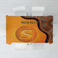 Custom Perth Scorchers Tablecloth Indigenous Art - Grunge Style