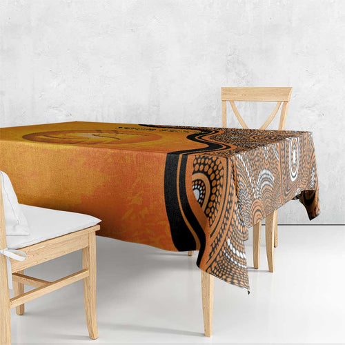 Custom Perth Scorchers Tablecloth Indigenous Art - Grunge Style
