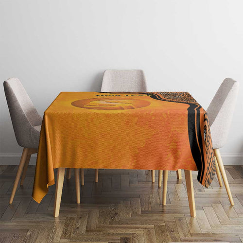 Custom Perth Scorchers Tablecloth Indigenous Art - Grunge Style