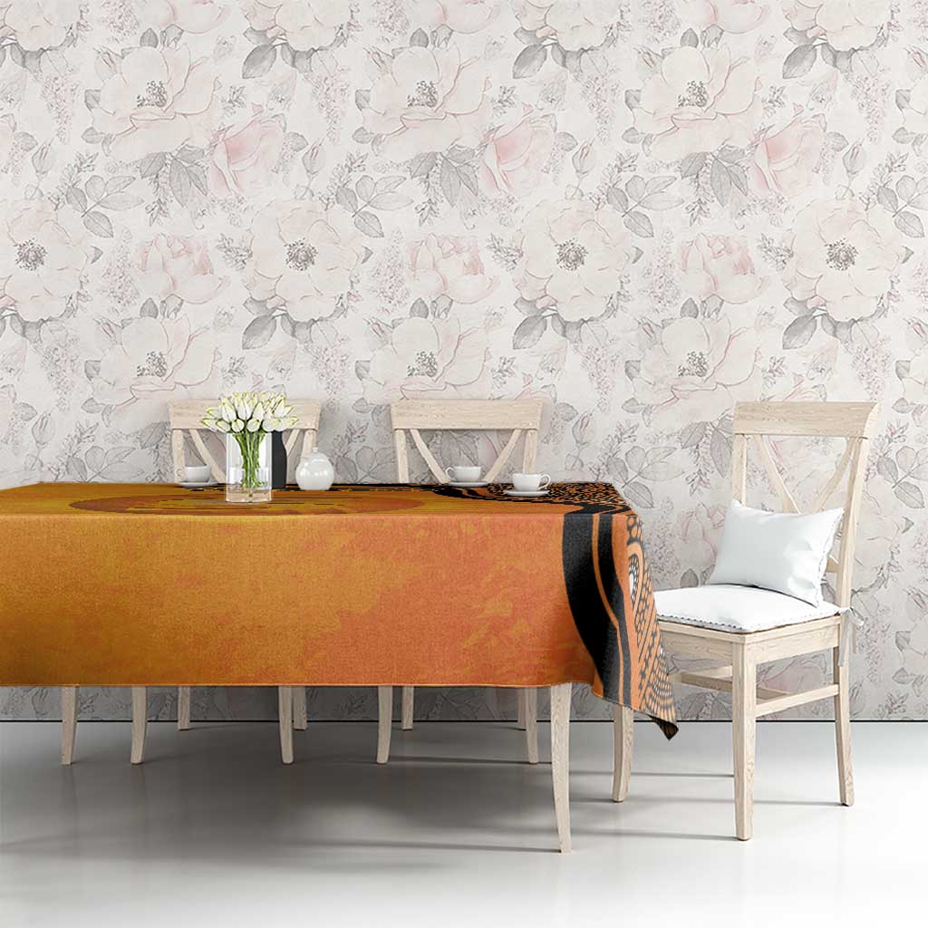 Custom Perth Scorchers Tablecloth Indigenous Art - Grunge Style