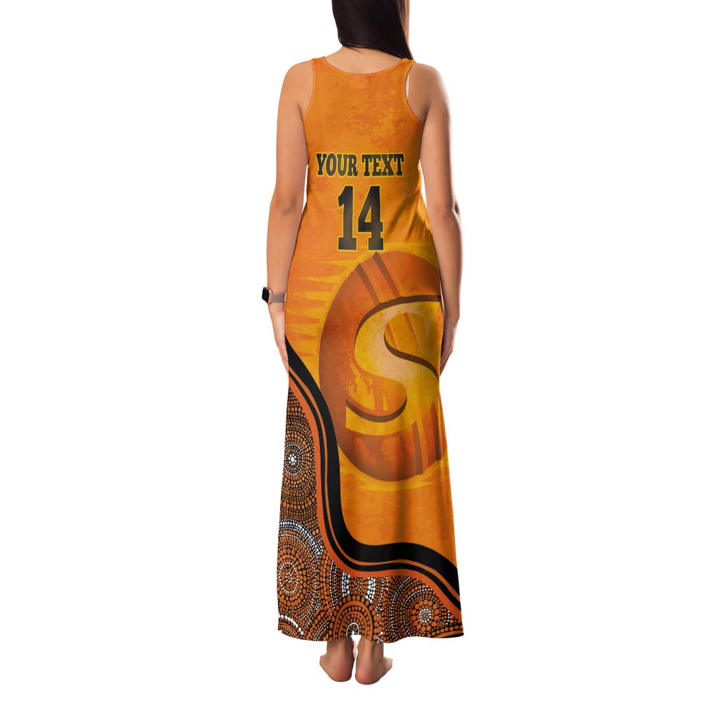 Custom Perth Scorchers Tank Maxi Dress Indigenous Art - Grunge Style