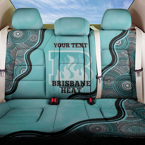 Custom Brisbane Heat Back Car Seat Cover Indigenous Art - Grunge Style