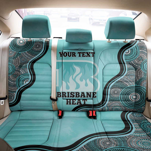 Custom Brisbane Heat Back Car Seat Cover Indigenous Art - Grunge Style