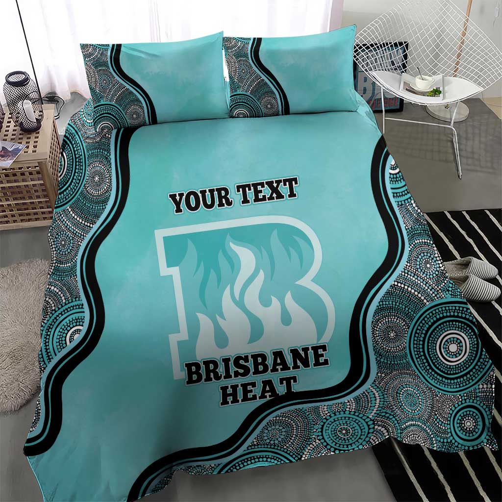 Custom Brisbane Heat Bedding Set Indigenous Art - Grunge Style