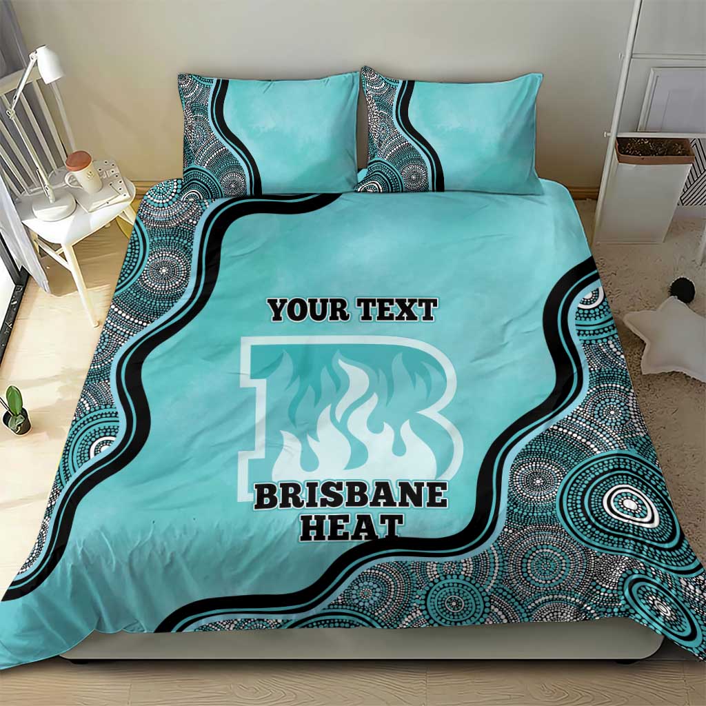 Custom Brisbane Heat Bedding Set Indigenous Art - Grunge Style