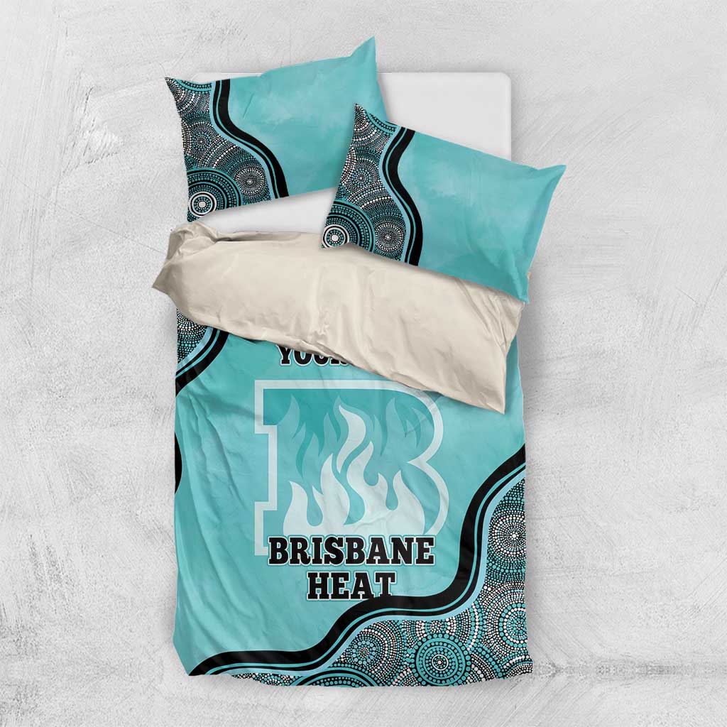 Custom Brisbane Heat Bedding Set Indigenous Art - Grunge Style