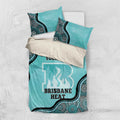 Custom Brisbane Heat Bedding Set Indigenous Art - Grunge Style