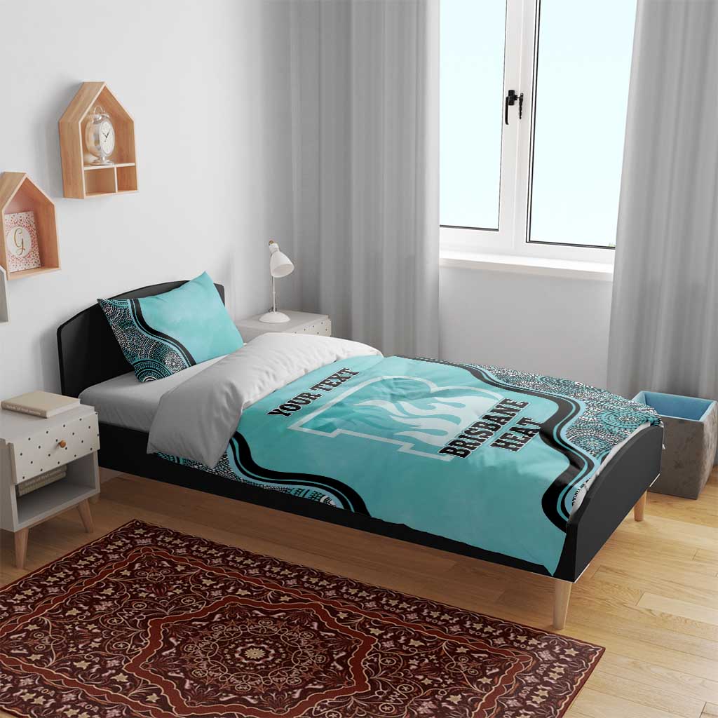 Custom Brisbane Heat Bedding Set Indigenous Art - Grunge Style