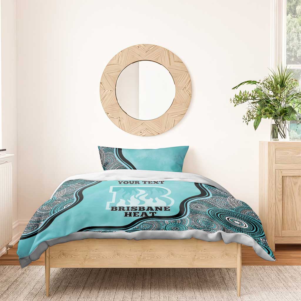 Custom Brisbane Heat Bedding Set Indigenous Art - Grunge Style