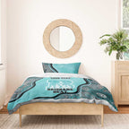 Custom Brisbane Heat Bedding Set Indigenous Art - Grunge Style