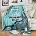 Custom Brisbane Heat Blanket Indigenous Art - Grunge Style