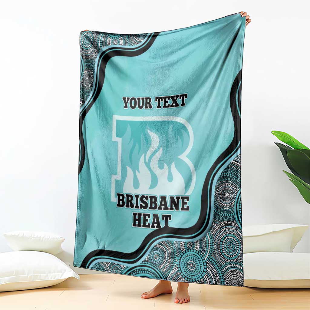 Custom Brisbane Heat Blanket Indigenous Art - Grunge Style