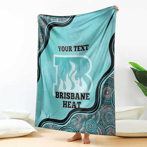 Custom Brisbane Heat Blanket Indigenous Art - Grunge Style