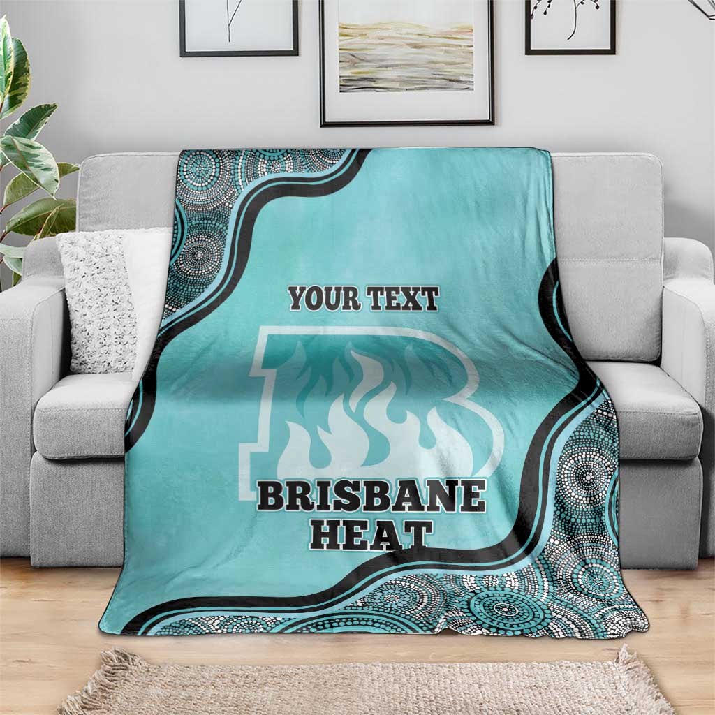 Custom Brisbane Heat Blanket Indigenous Art - Grunge Style