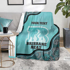 Custom Brisbane Heat Blanket Indigenous Art - Grunge Style