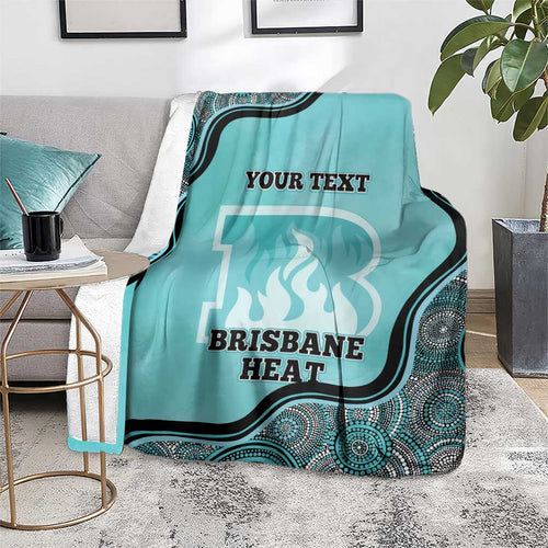 Custom Brisbane Heat Blanket Indigenous Art - Grunge Style