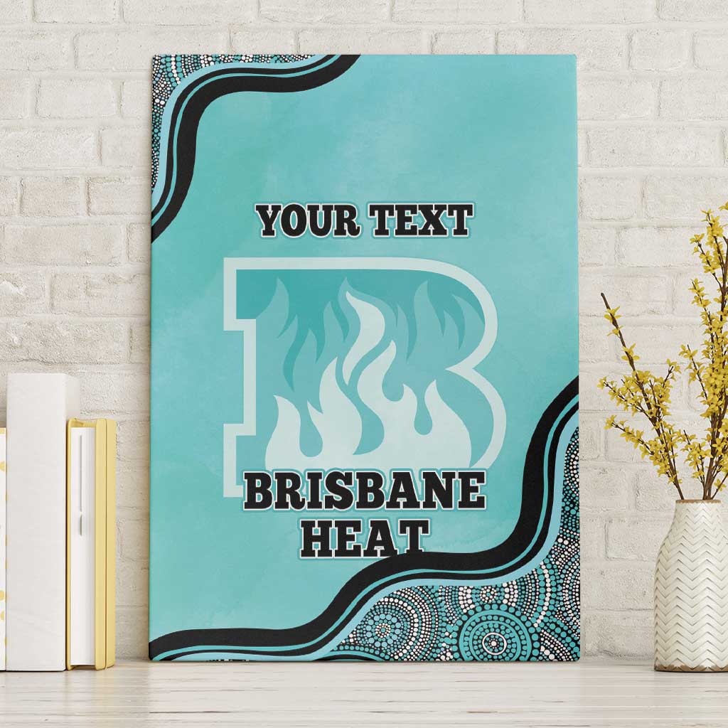 Custom Brisbane Heat Canvas Wall Art Indigenous Art - Grunge Style