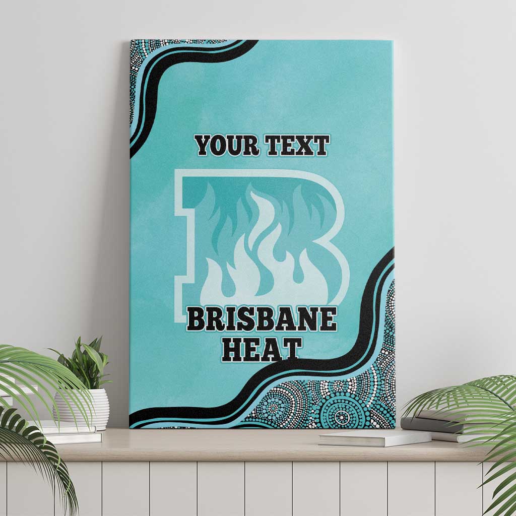 Custom Brisbane Heat Canvas Wall Art Indigenous Art - Grunge Style