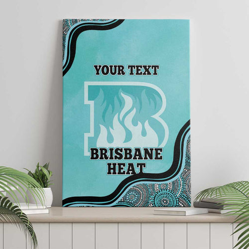 Custom Brisbane Heat Canvas Wall Art Indigenous Art - Grunge Style