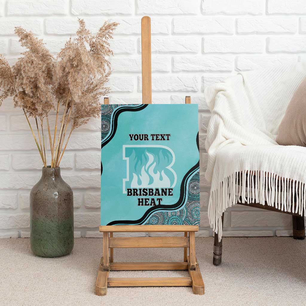 Custom Brisbane Heat Canvas Wall Art Indigenous Art - Grunge Style