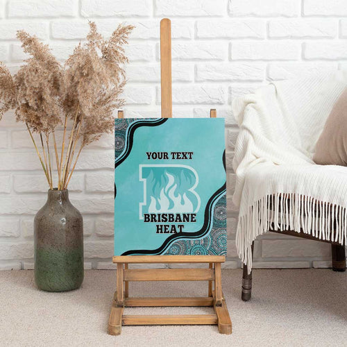Custom Brisbane Heat Canvas Wall Art Indigenous Art - Grunge Style