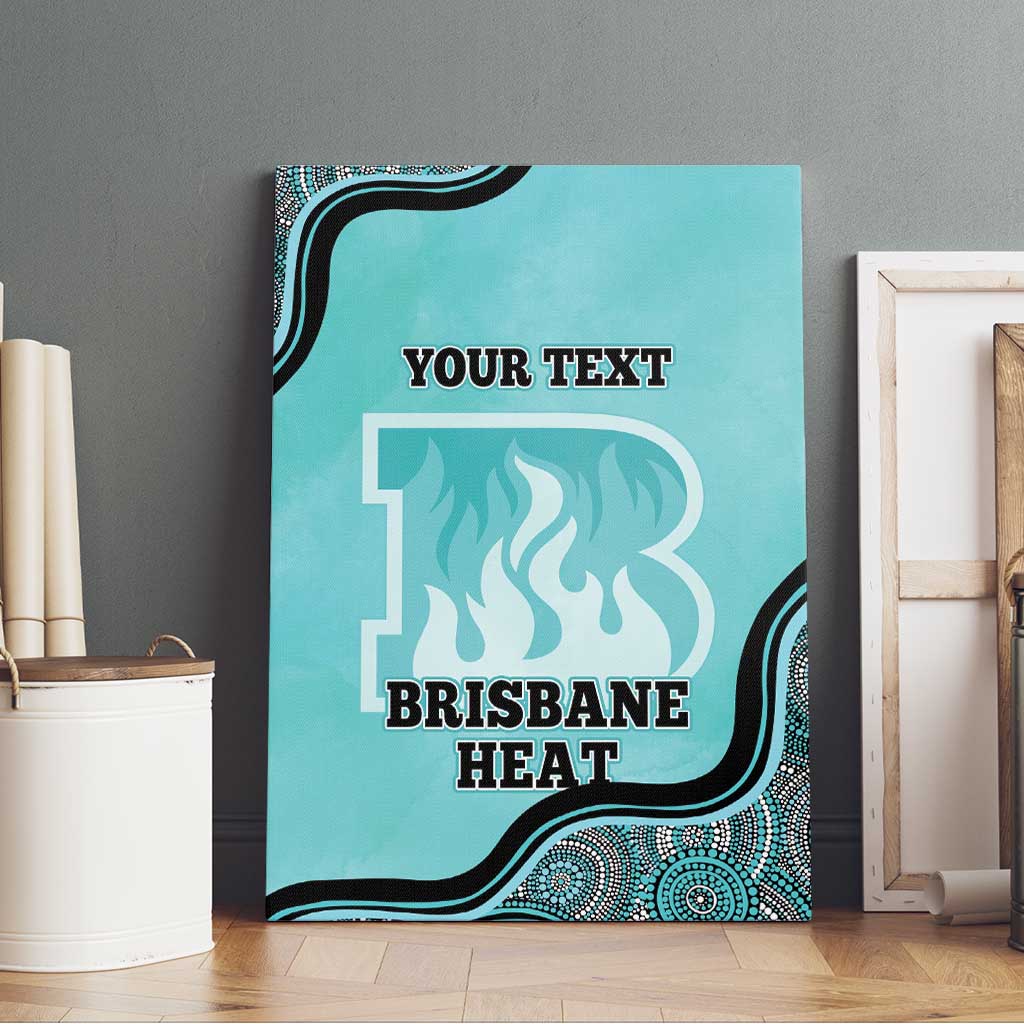 Custom Brisbane Heat Canvas Wall Art Indigenous Art - Grunge Style