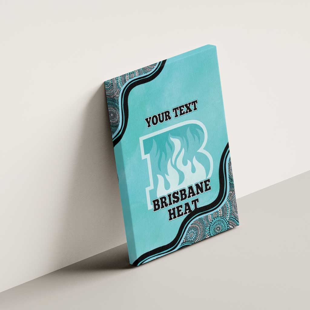 Custom Brisbane Heat Canvas Wall Art Indigenous Art - Grunge Style