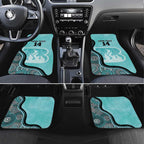 Custom Brisbane Heat Car Mats Indigenous Art - Grunge Style