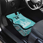 Custom Brisbane Heat Car Mats Indigenous Art - Grunge Style