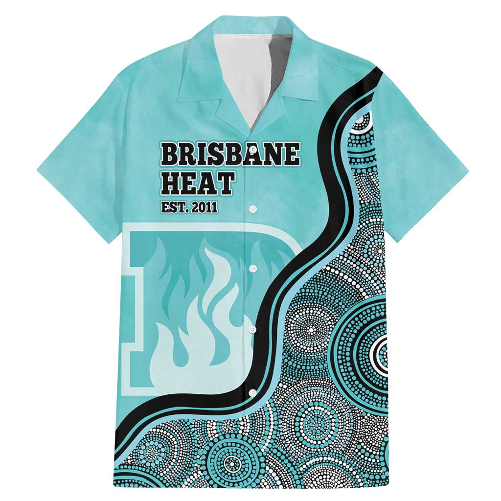 Custom Brisbane Heat Family Matching Mermaid Dress and Hawaiian Shirt Indigenous Art - Grunge Style
