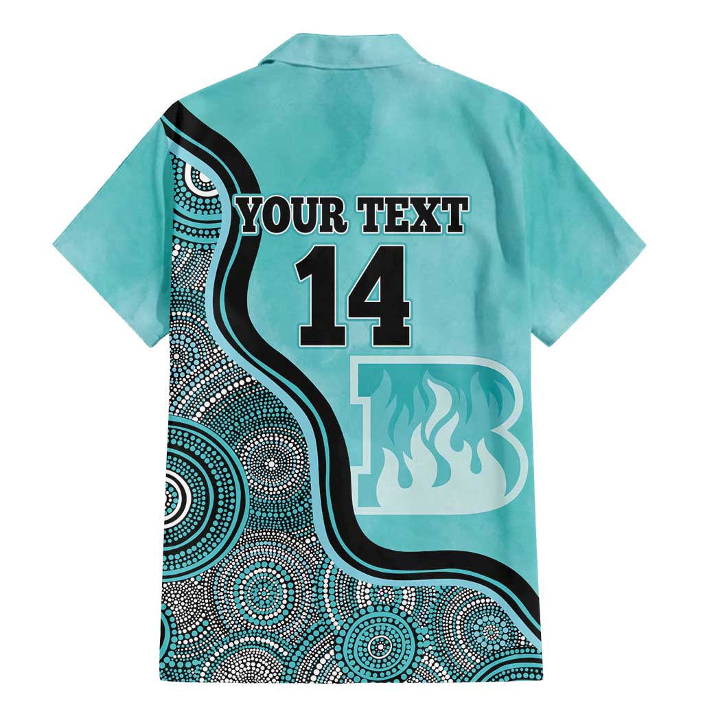 Custom Brisbane Heat Family Matching Mermaid Dress and Hawaiian Shirt Indigenous Art - Grunge Style