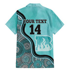 Custom Brisbane Heat Family Matching Mermaid Dress and Hawaiian Shirt Indigenous Art - Grunge Style