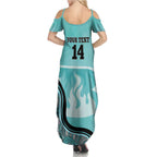 Custom Brisbane Heat Family Matching Summer Maxi Dress and Hawaiian Shirt Indigenous Art - Grunge Style