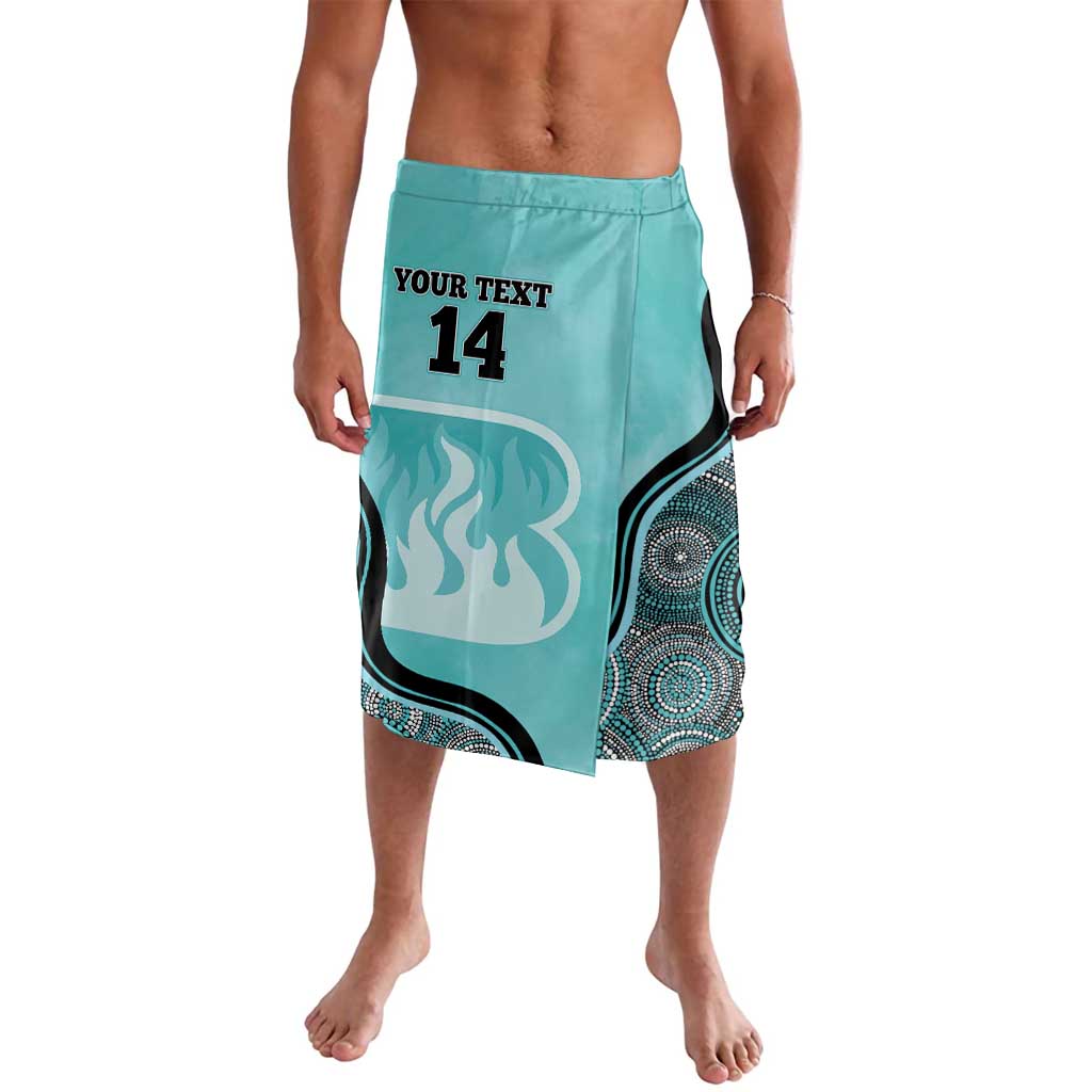 Custom Brisbane Heat Lavalava Indigenous Art - Grunge Style
